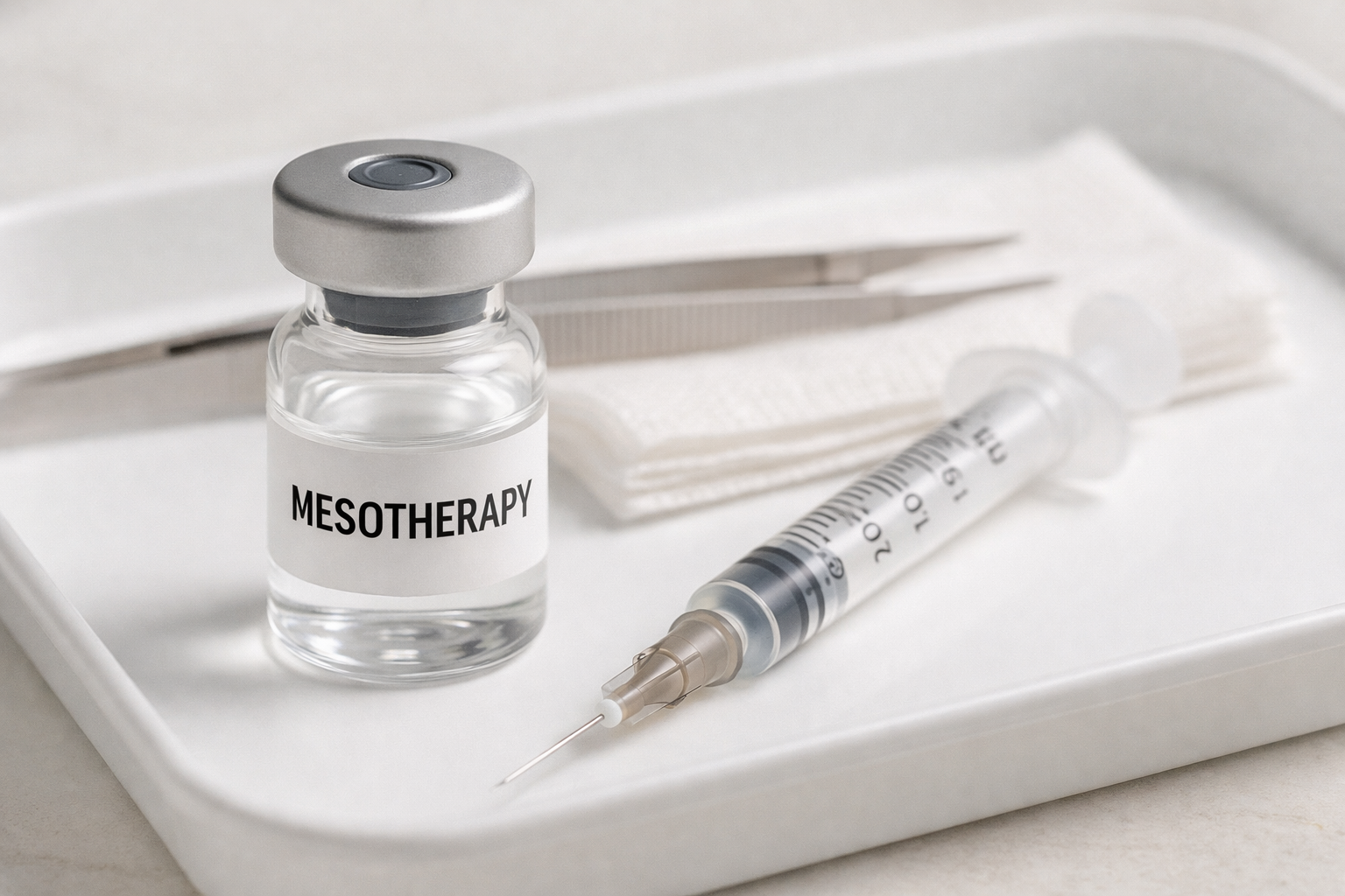 mesotherapy benefits facial injections sterile clinical tray syringe vial